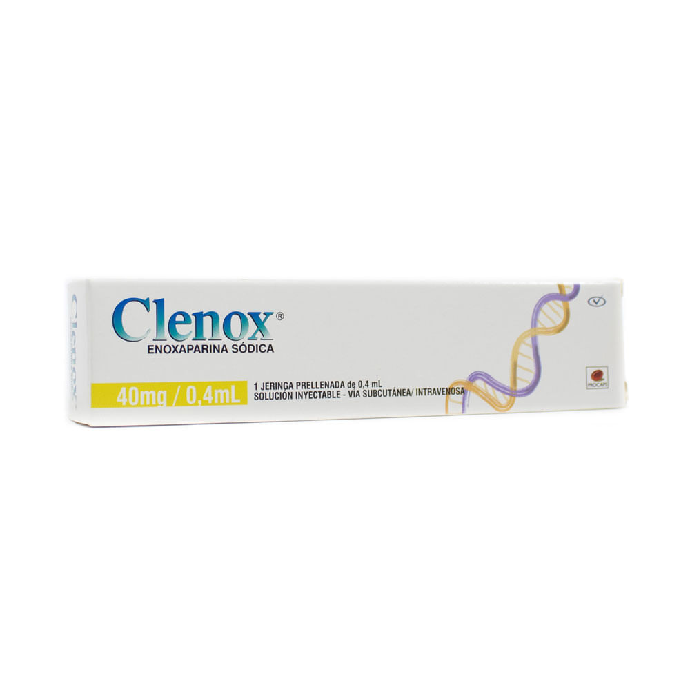 Clenox enoxaparina sodica 40 mg para que sirve